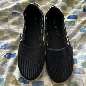 Nautical navy blue flats. Like new shape. Maybe worn once